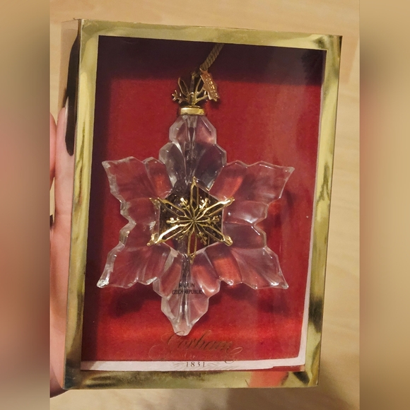 Gorham 2000 Commemorative Snowflake Ornament Made In Czech Republic